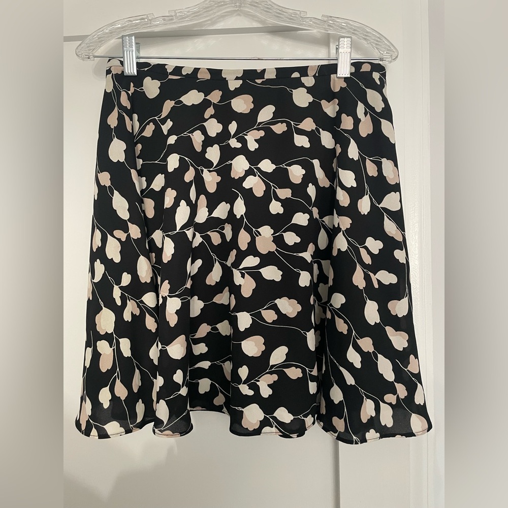 LOFT Floral A-line Skirt - Size S
